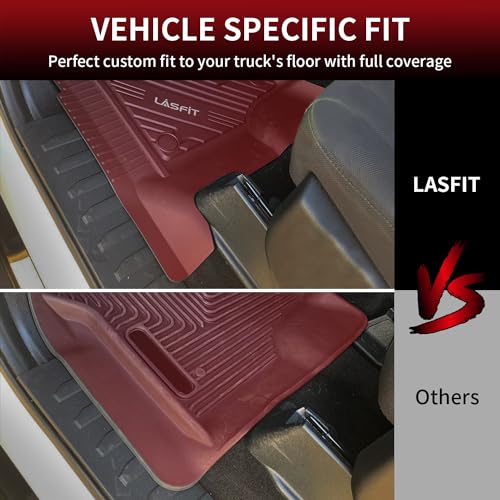 Image of LASFIT Floor Mat for Ford F150 2015-2026 SuperCrew & Super Cab 1st Row Only