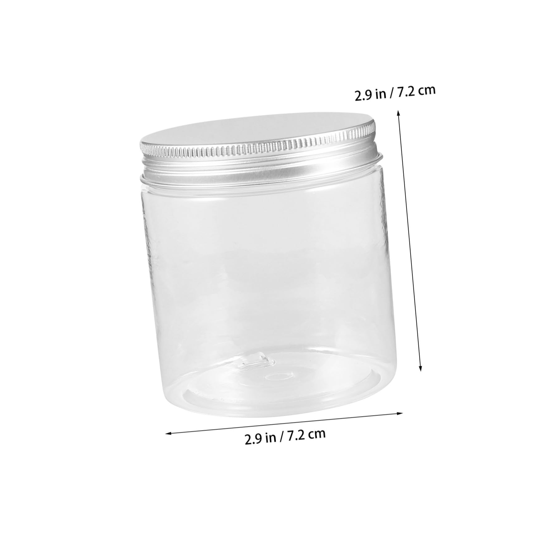Gatuida 12piezas Frascos de Plástico para Almacenar Transparente Tapa de Aluminio Organizadores de Cocina Recipientes para Refrigerios Contenedor para Alimentos de Cocina