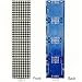 Yuuhseel 2PCS MAX7219 32x8 Dot Matrix LED Display Module 4 in 1 Common Cathode MCU Control Display Blue + 5Pin Wire Compatible with Arduino