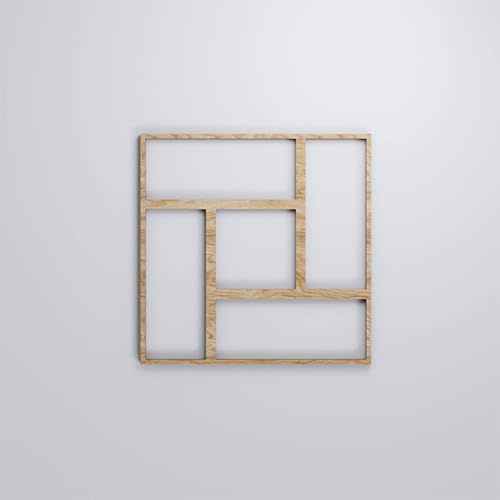 Miniatura 5 de 7 38"W X 7 38"H Extra Pequeña Sheffield Decorativos Paneles De Pared De Madera De Calado, Roble Rojo