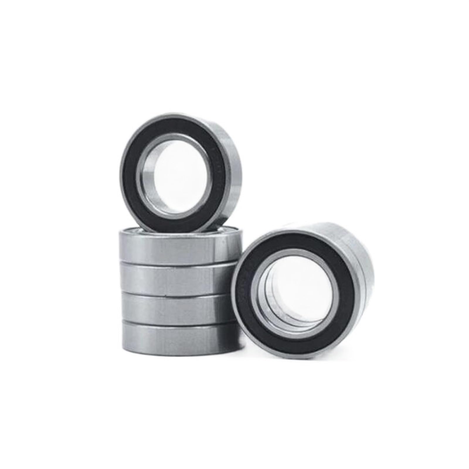 MIELEU Thin Wall Ball Bearings 6902-2RS roulement ABEC-1 (10 pièces) 15x28x7mm métrique Section Mince 6902 2RS roulements à Billes 6902RS 61902 RS for Ball Bearing Skate Bearings