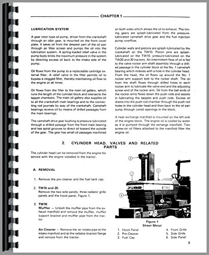 Service Manual Ford TW 30 20 10 Tractor      Plastic Comb