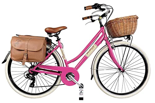 Via Veneto by Canellini Bici Vélo Citybike Byciclette CTB Femme Dame Vintage Retro Via Veneto Aluminium Fucsia 46 Cover