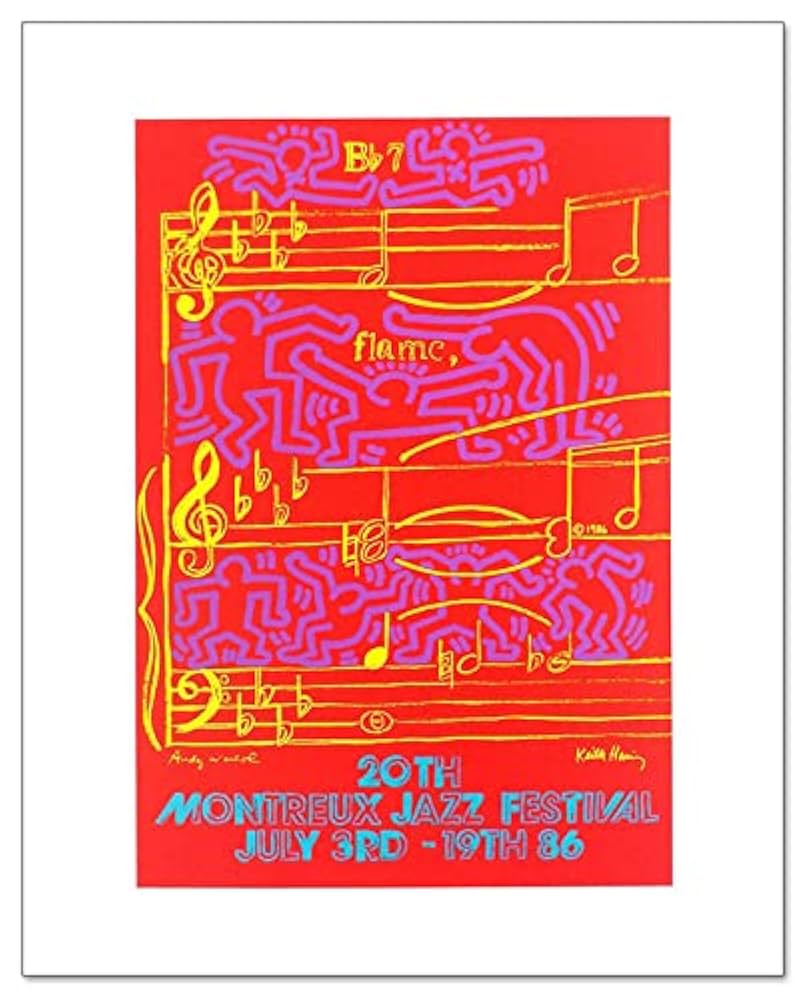 Montreux Jazz Festival 1986/へリング/ポスター Amazon.co.jp: ポスター キース へリング Montreux Jazz