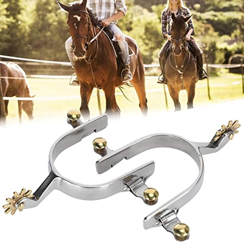 Watris Veiyi 1Pair Horse Spurs For Men Women, Stainless Steel Boot Spurs, Not Rust Spurs Accessories, American Type Cowboy Spurs, Gear Spurs Equestrian Gear #TOP3