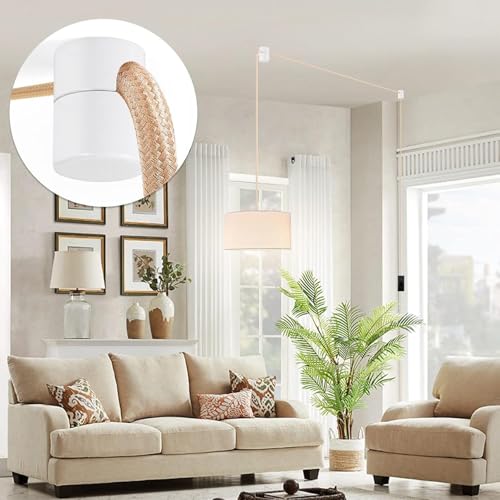 5 Stück Affenschaukel Lampe, Kabelhalter Decke, Affenschaukel,Kabelhalter Decke,Deckenbefestigung für Lampen-Diy,Deckenbefestigung,Aufputz-Kabelhalterung Zur Aufhängung