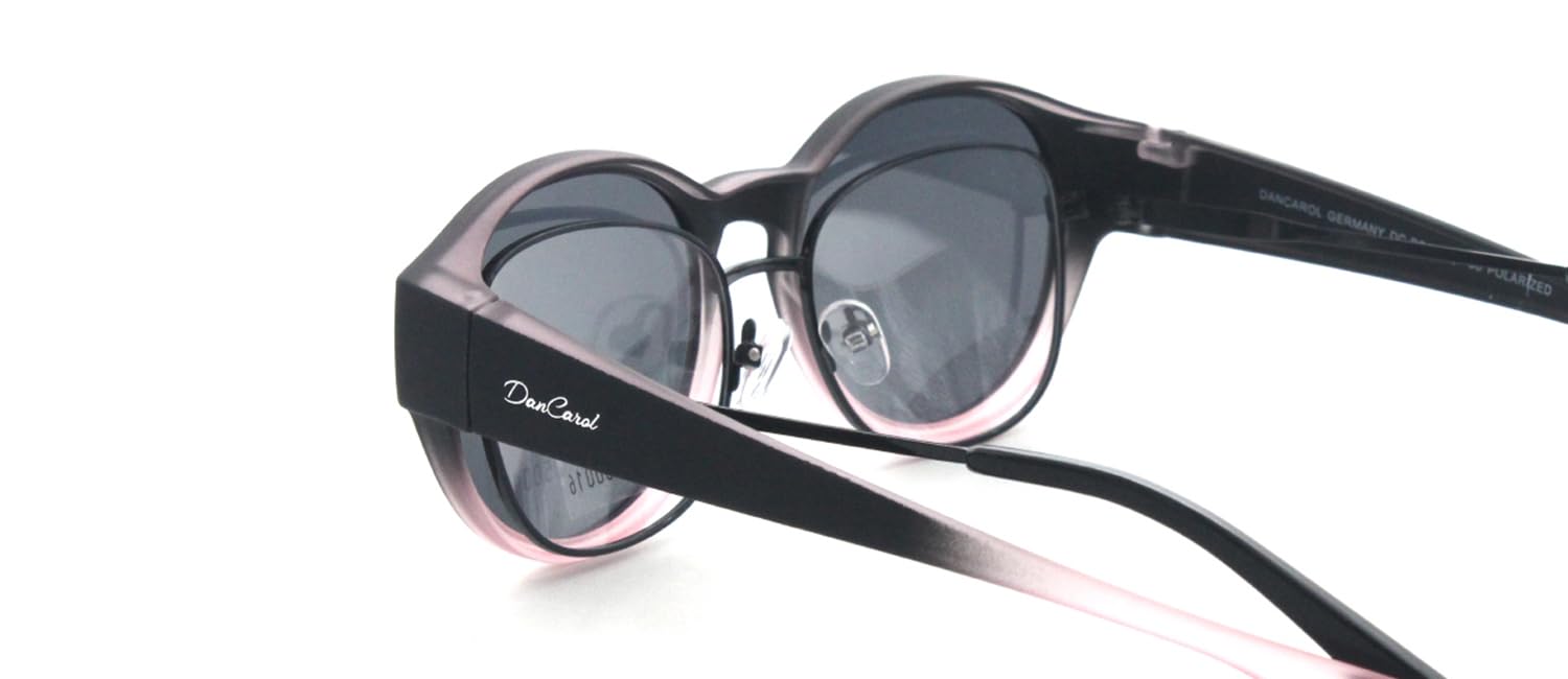 DanCarol DC-POL-2060-C8-Pink - Die Überbrille, ideal für Brillenträger mit Polariziert Gläser