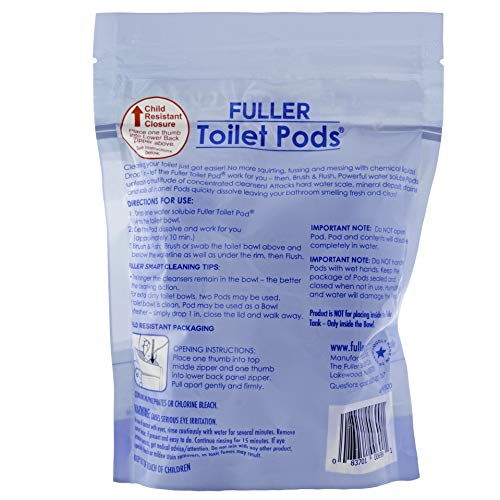Fuller Brush Toilet Bowl Cleaner Pods - Water Soluble Tablet Cleansers - Cleans Descales And Refreshes Bathroom Toilets Removes Odors Soils And Stains Light Fresh Scent Ideal For Homes And Businesses #TOP5