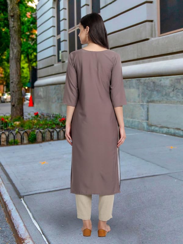 Pinkmint Women's Crepe Kurti For Women's Ll Traditional Kurti For Women Ll The Ultimate Kurti Collection (Pack Of 5)