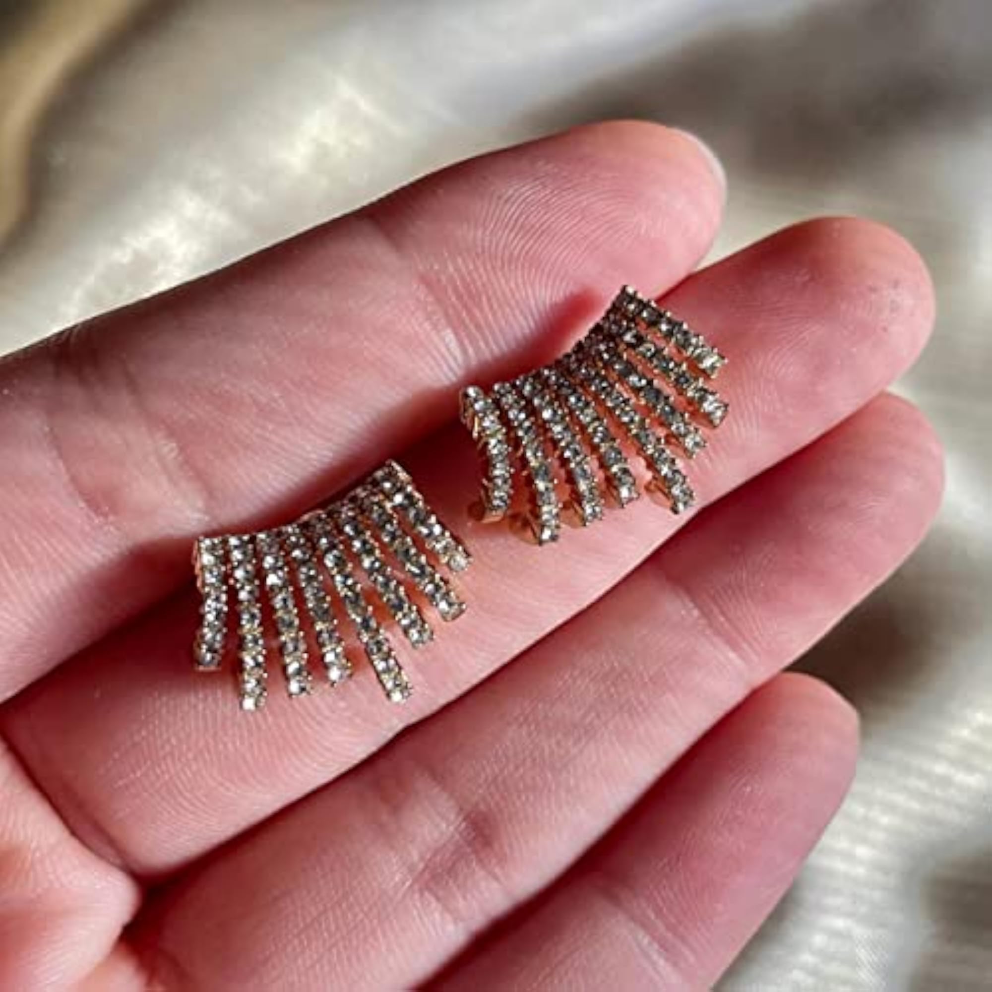 Plated Studded Stud Earrings FMYN-ERG-35828