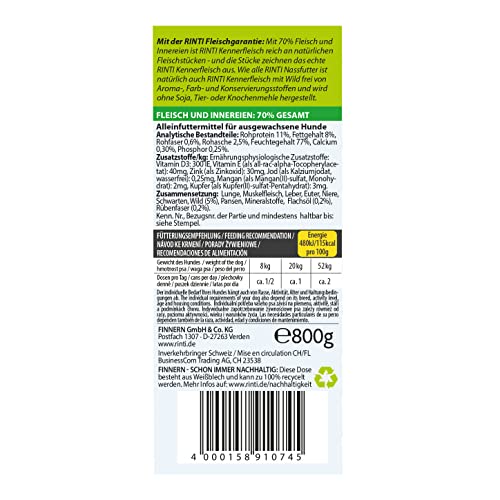 RINTI Kennerfleisch Wild 12 x 800 g
