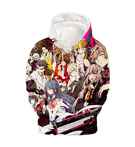 TINGYUANO Anime Danganronpa Hoodies Monokuma Sweater Coat Cosplay Costume Jacket Long Sleeve