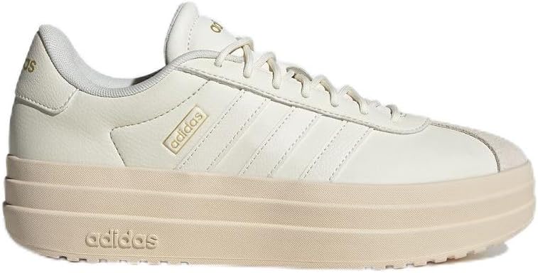 adidas Women's VL Court Bold Off whiteOff White/Wonder White 7 US