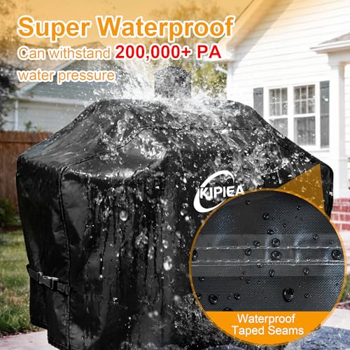 Image of Kipiea Pellet Grill Cover for Camp Chef 24, 600D Waterproof Smoker Cover