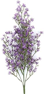 Purple and White Vinyl Artificial Wildflower Bush for Accenting Florals and Displays