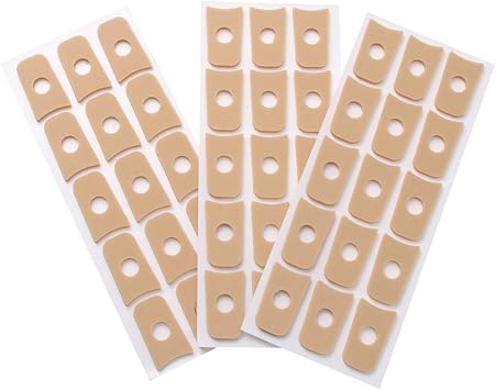 ARTIBETTER 45Pcs Self Adhesive Callus Cushions U Shaped Corn Pads for Toes and Feet Waterproof Foot Corn Protectors Pain Relief Toe Cushions