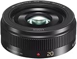 Panasonic 20mm Compact and Lightweight Digital Interchangeable Lens for Lumix G - Black - 1