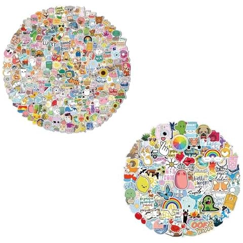 Bekayshad 300 and 100 PCS Water Bottle Stickers for Kids Teens Cover