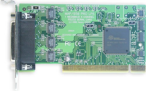 LF598KB 4 Port RS232 PCI Serial Adapter Card w/Quadplex Cable 12