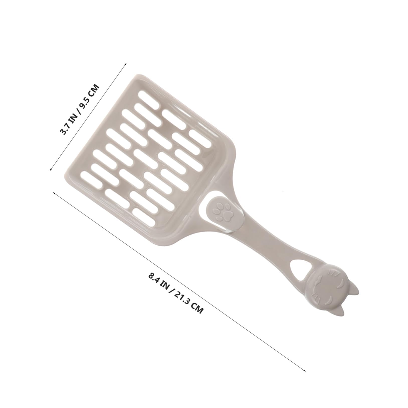 FONDOTIN Sand Scoop Cat Litter Scooper Plastic Fine Litter Scoop Long Handle Design Cat Poop Scooper Pet Shovel