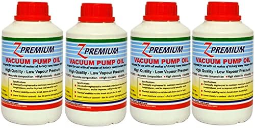 ZPremium VM100 Vacuum Pump Oil 500ml | Multi-Purpose Lubricating Oil for Enhanced Pump Performance | Reliable Heat Control, Sealing & Wear Protection