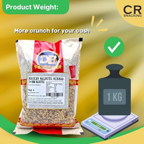 Walnut Nibs Small Pieces 1kg – Premium Shelled Walnuts for Breakfast, Baking & Snacking – Healthy Omega‑3 Rich Nuts - Image 2