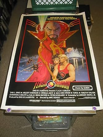 FLASH GORDON / ORIG. U.S. ONE SHEET ROLLED MOVIE POSTER (MAX VON SYDOW)