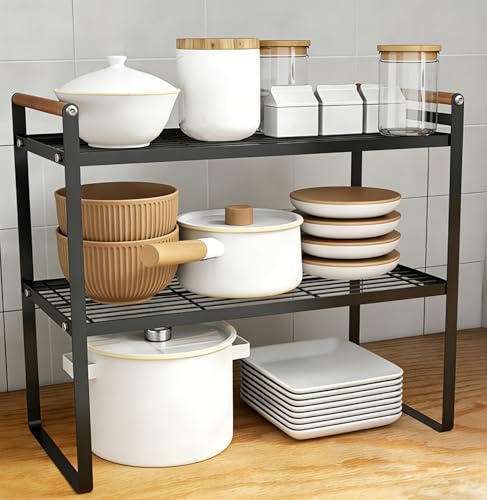Opiniones y reviews de Almacenamiento de cocina y despensa - solo los mejores. 50 Maxgeen Organizador de Encimera de Doble Capa,Soporte de Especias para Despensa,Estantes de Almacenamiento de Cocina,Organizador de Especias para Gabinete para Armarios Vajilla...
