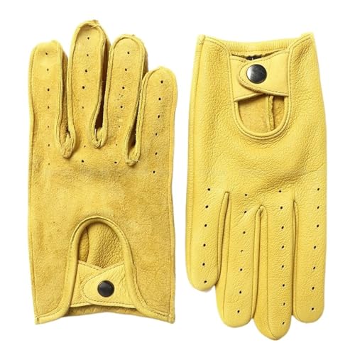 Gants de conduite en cuir pour hommes fins parfaits pour le volant