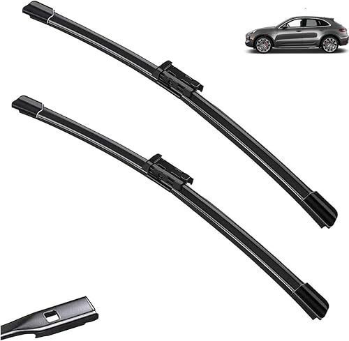 Limpiaparabrisas delantero compatible con Porsche Macan 95B 2014-2023 parabrisas ventana coche lluvia cepillos 24 + 20 pulgadas