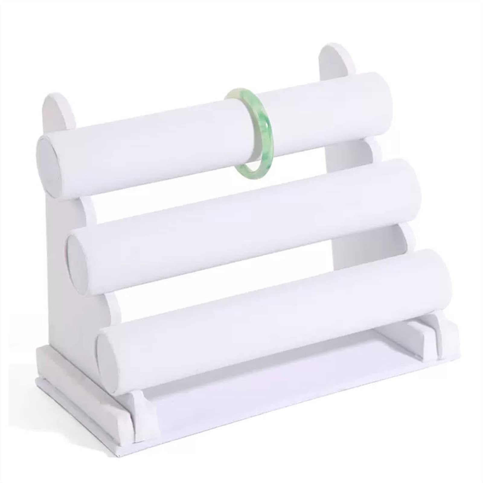 SBZIOJHDR jewellery stand, 3 Tiers Bracelet Holder, T-Bar Velvet Jewelry, Detachable Display Stand, Tree(5)