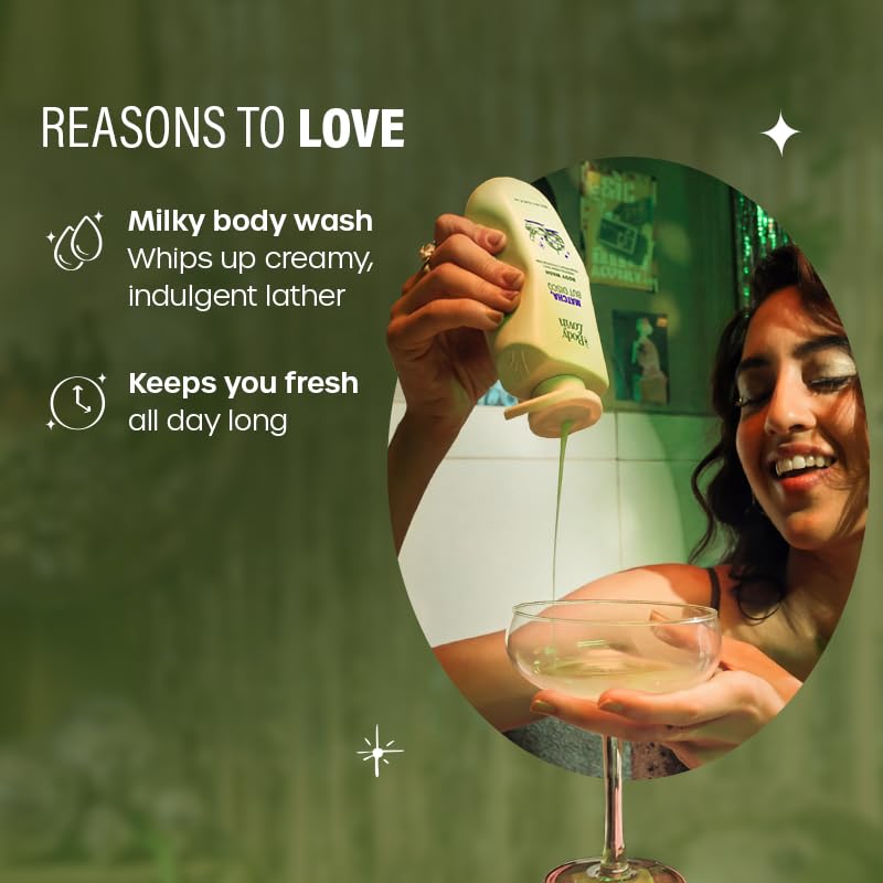 Image of Plum BodyLovin' Matcha, But Disco Body Wash | Calming & Smoothening Shower Gel | Match Green Tea, Magnesium & Coconut Milk | Lactonic Matcha Fragrance | 250 ml