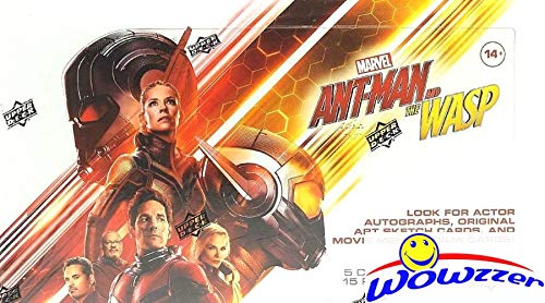 2018 Upper Deck Marvel Ant-Man & The Wasp HUGE Factory Sealed HOBBY Box with 2 MEMORABILIA, 1 EXCLUSIVE Wasp Wing Insert & 75 Cards! Look for Autos & Memorabilia Cards ! WOWZZER!