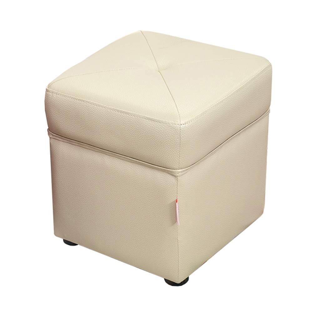 Tabouret de repose-pieds en cuir pour soulager les jambes fatiguées au salon