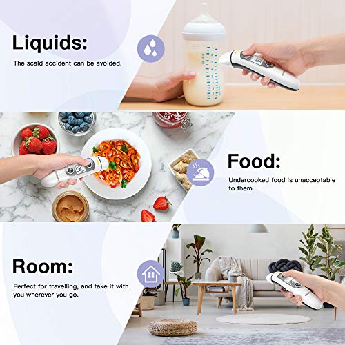 [2020 Updated] Goodbaby Ear Thermometer –Ear and Forehead Function with Fever Alarm and Memory Function – Ideal for Babies, Infants, Children, Adults, Indoor, and Outdoor Use - Thumbnail 4