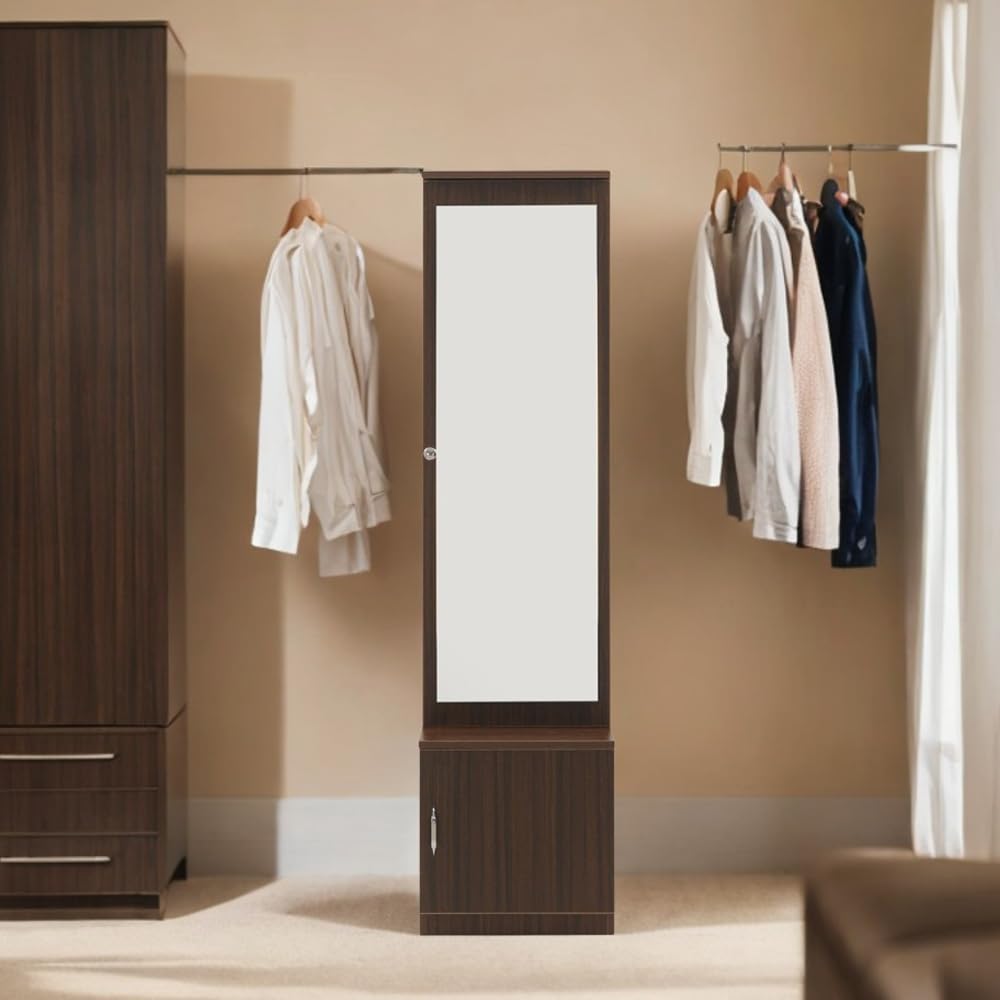 Royaloak Valence Dresser | Engineered Wood | Melamine Finish | Inbuilt Storage | Modern Design | Bottom Storage | Dresser with Mirror | Dressers with Storages-image-20