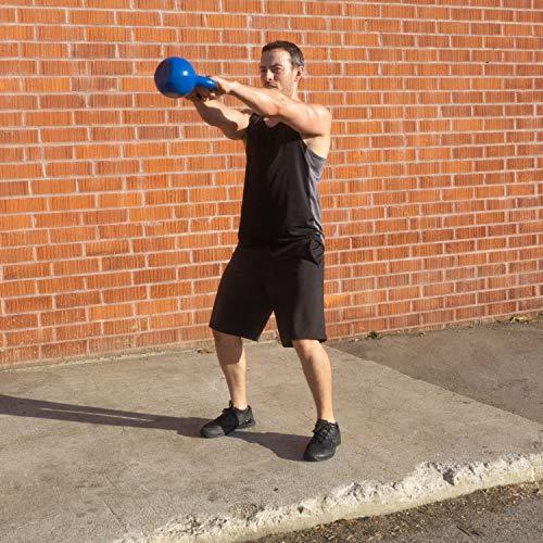 Image of ProsourceFit Vinyl Coated Cast Iron Kettlebells for Full Body Fitness Workouts