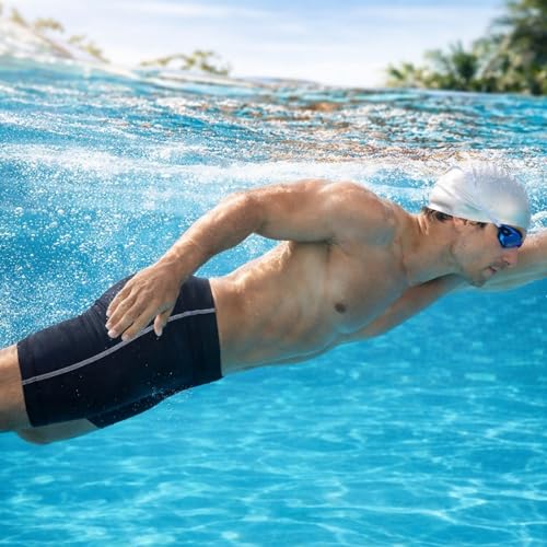 Image of Unbeatable Mens Swimming Shorts Quick-Dry Stretch Fit | Comfortable Swim Trunks with Elastic Waist for Beach, Pool, Surfing & Summer Vacation