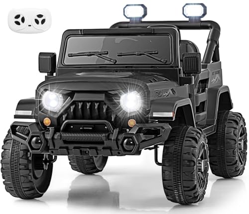 OLAKIDS Ride On Truck Black