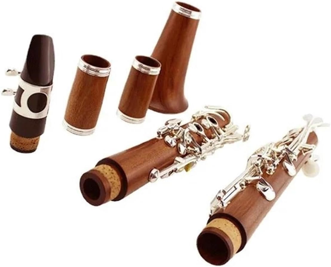 Clarinet 18 Keys Rosewood G Key Instrument Gold Plated