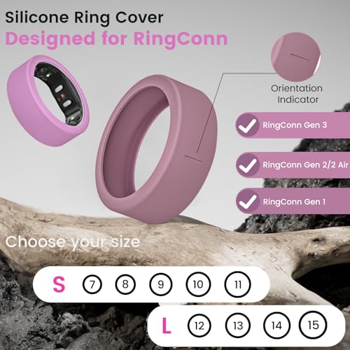 Image of 10 Pack Ring Cover for RingConn Gen 3 / Gen 2, Elastic Silicone Ring Protector for RingConn Gen 2 Air Working Out Accessories Men Women