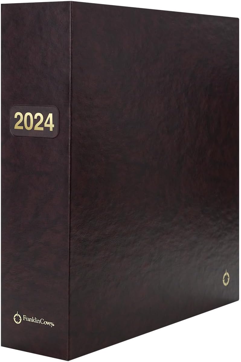 FranklinCovey - Storage Binder for FranklinCovey Planners | Protect Past and Future Planner Pages (Monarch, Burgundy)