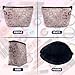 DEMACYA Makeup Bag Leopard Rose Gold Cosmetic Bag for Women, Waterproof Large Capacity Travel Toiletry Organizer 9.5×5.9 Inch