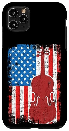 Patriotic US Violin Player �o�C�I�������D�� �X�}�z�P�[�X iPhone 11 Pro Max �p