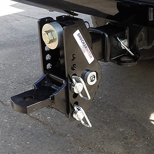 Shocker Xr Adjustable Hitch Combo Ball & Farm Mount Towing Kit, Fits 2-1/2" Hitch Standard Drawbar #TOP6