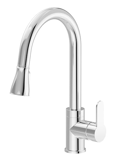 Symmons S-6710-PD-1.5 Identity Single Handle Pull-Down Kitchen Faucet, Chrome