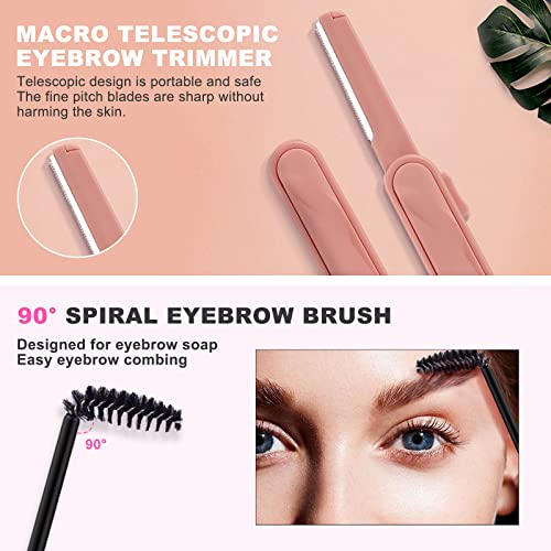 [2Pcs] Erinde Tinted Eyebrow Soap Kit, 4D Brow Styling Soap Gel, Long Lasting & Waterproof Eyebrow Setting Wax Set, Smudge-Proof Natural Eyebrow Brow Gel Styling Makeup (04# Brown) #TOP2