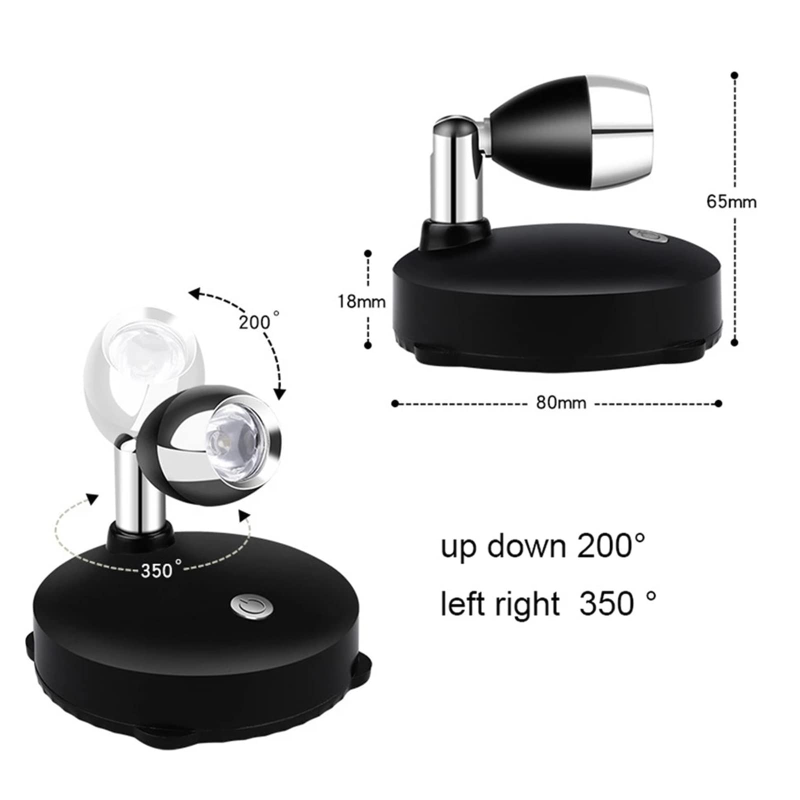 Oświetlenie obrazu, Zasilanie bateryjne Reflektory Lampa RGB Timer Możliwość przyciemniania sufitu LED Bezprzewodowe lampki nocne Kij na ścianie Światło punktowe Wystrój pokoju