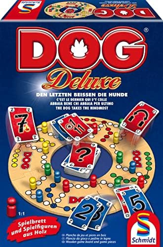Schmidt Spiele 49274 Dog Deluxe, Familienspiel | Den letzten beissen die Hunde