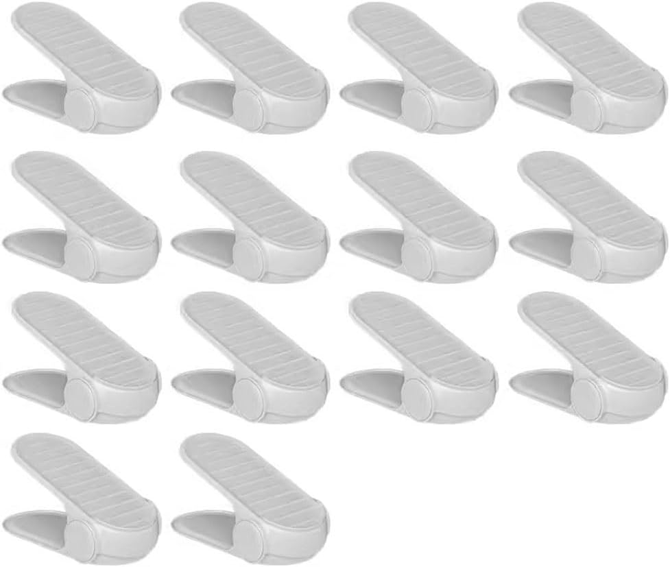 Shoe Slots Organizer The Gray Shoe Slot Organizer Can Adjust 4 Heights, Save Space and Organize Your Shoes (Color : 14pcs, Size : 26X11.5X7CM)
